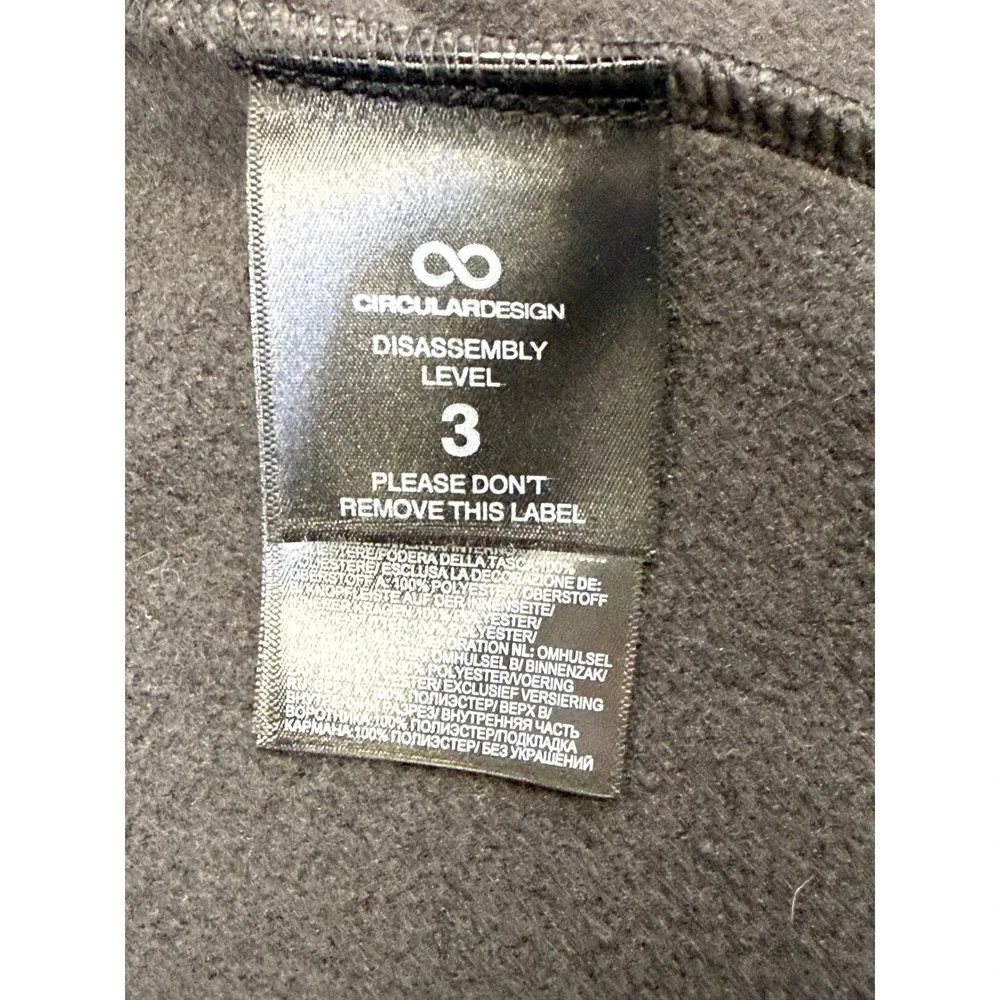 The North Face Mens L Circular Design Fleece‎ Snap Shirt Jacket Gray NF0A84HW
